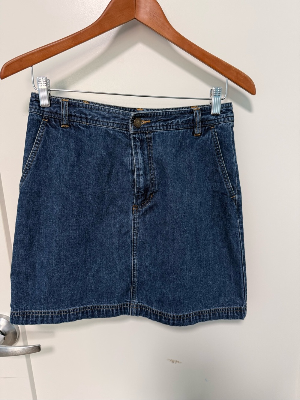 Copper Key Blue Denim Mini Skirt